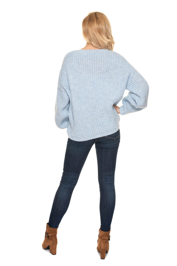 Sweter Kardigan Model 30077 Błękit - PeeKaBoo - obrazek 4