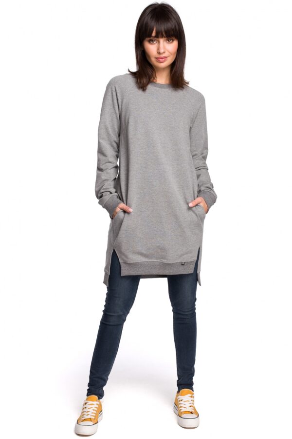 Bluza Damska Model B101 Grey - BeWear - obrazek 3