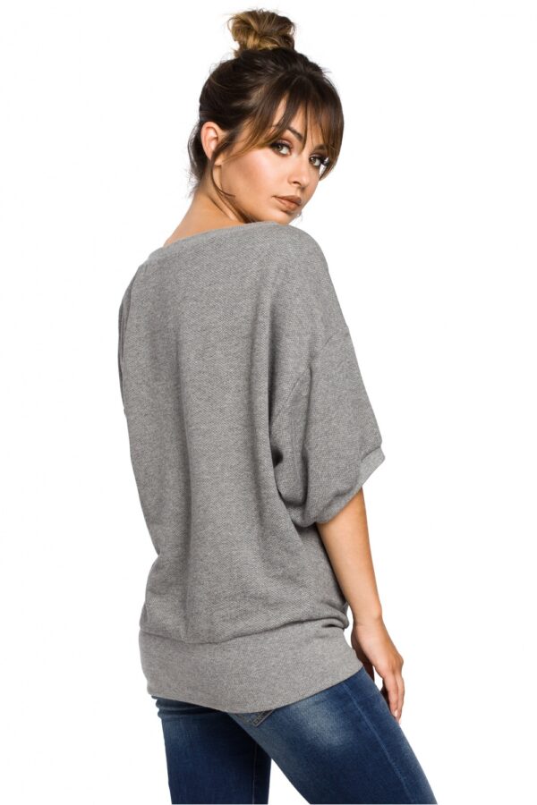 Bluza Damska Model B048 Grey - BeWear - obrazek 4