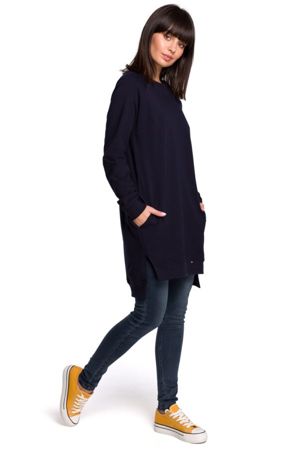 Bluza Damska Model B101 Navy - BeWear - obrazek 3