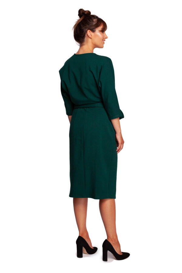 Sukienka Model B241 Dark Green - BeWear - obrazek 3