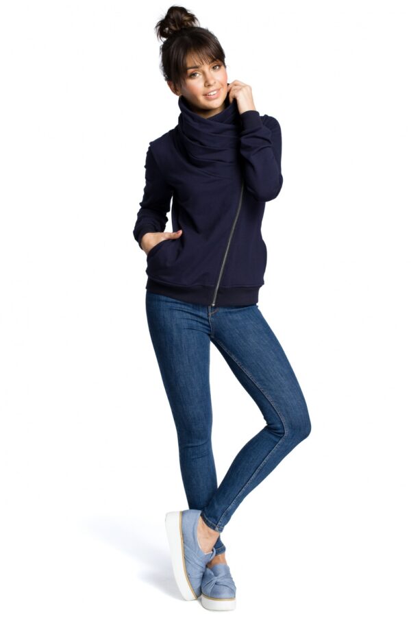 Bluza Damska Model B071 Navy - BeWear - obrazek 3