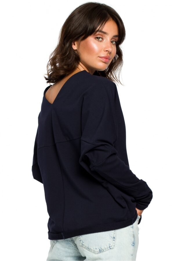 Bluza Damska Model B094 Navy - BeWear - obrazek 4