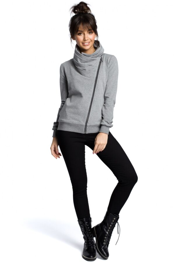 Bluza Damska Model B071 Grey - BeWear - obrazek 3