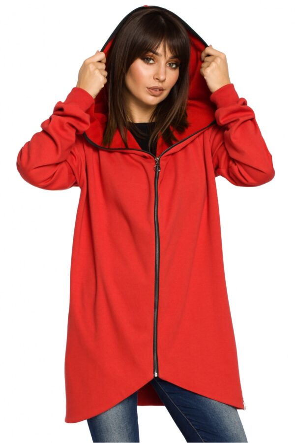 Bluza Damska Model B054 Red - BeWear - obrazek 3