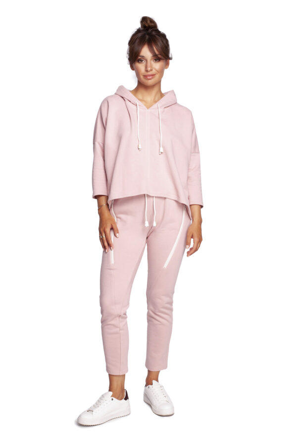 Bluza Damska Model B239 Powder Pink - BeWear - obrazek 3