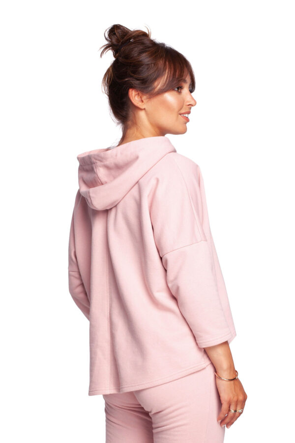 Bluza Damska Model B239 Powder Pink - BeWear - obrazek 4