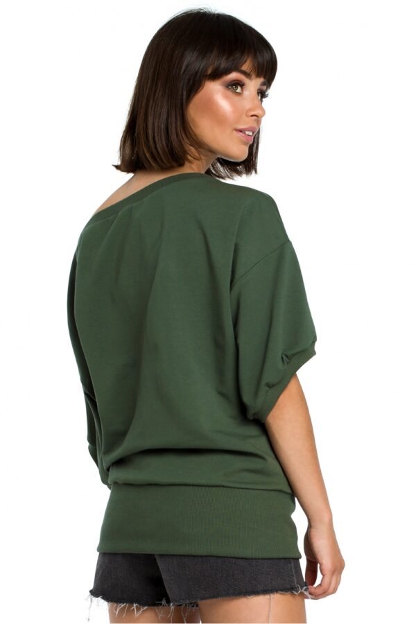 Bluza Damska Model B079 Green - BeWear - obrazek 4