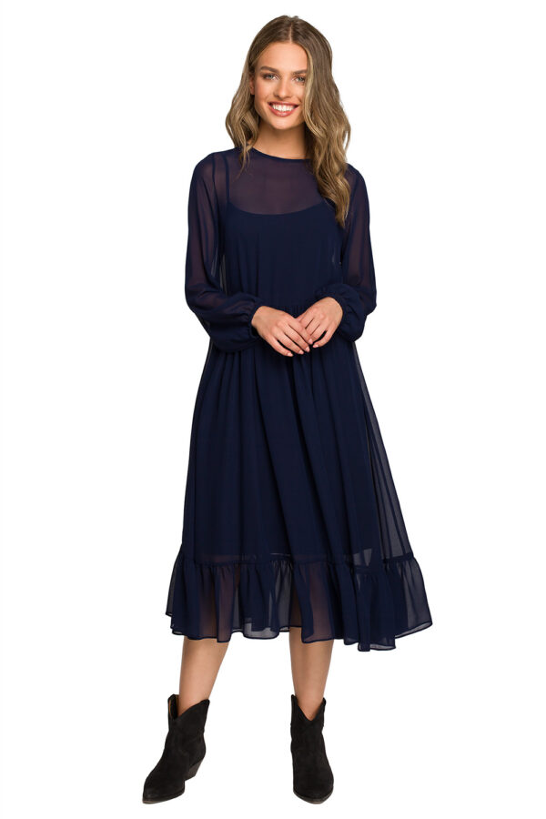 Sukienka Model S319 Navy - Stylove