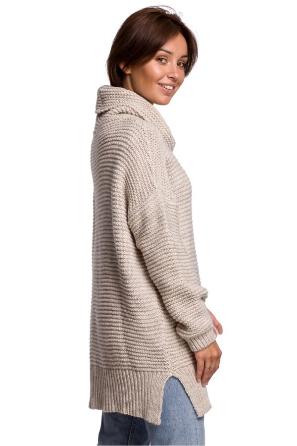 Sweter Damski Model BK047 Beige - BE Knit - obrazek 4