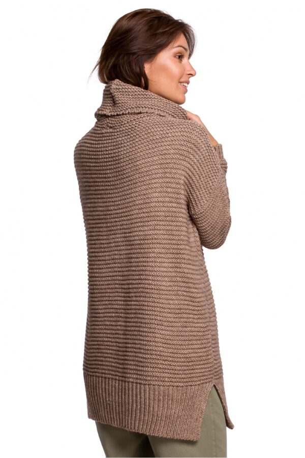 Sweter Damski Model BK047 Cappuccino - BE Knit - obrazek 4