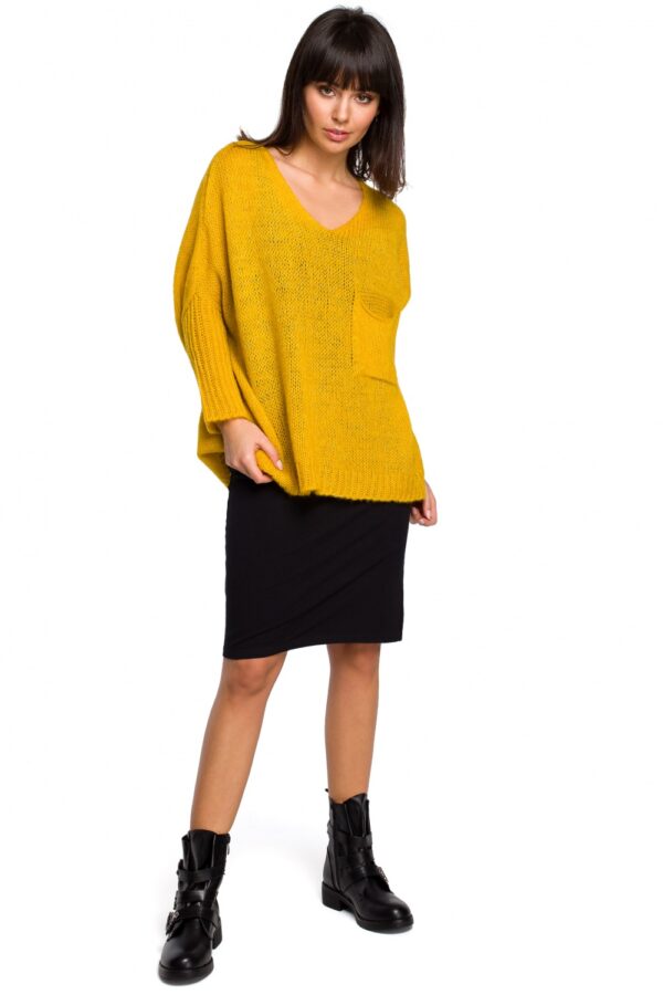 Sweter Damski Model BK018 Honey - BE Knit - obrazek 3