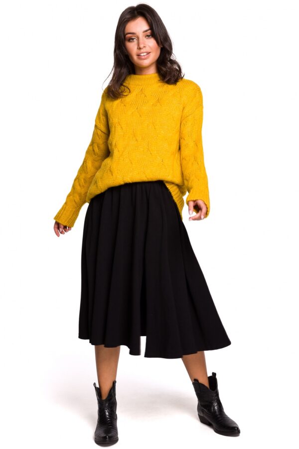 Sweter Damski Model BK038 Honey - BE Knit - obrazek 3