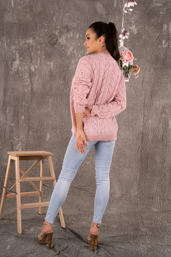 Sweter Damski Model Marynesta Powder Pink - Merribel - obrazek 3