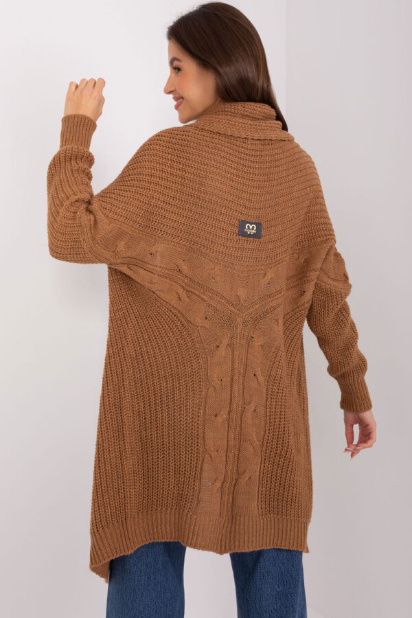 Sweter Kardigan Model TW-SW-BI-305.99P Brown - Och Bella - obrazek 3