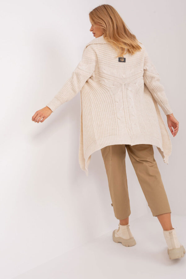 Sweter Kardigan Model TW-SW-BI-305.99P Light Beige - Och Bella - obrazek 4