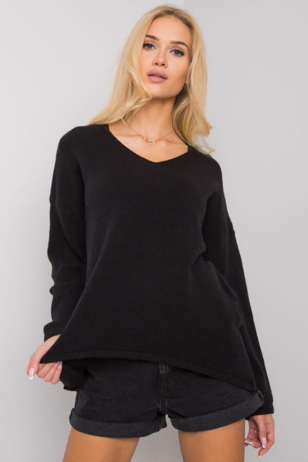 Sweter Damski Model TW-SW-BI-9802.25X Black - Och Bella - obrazek 3