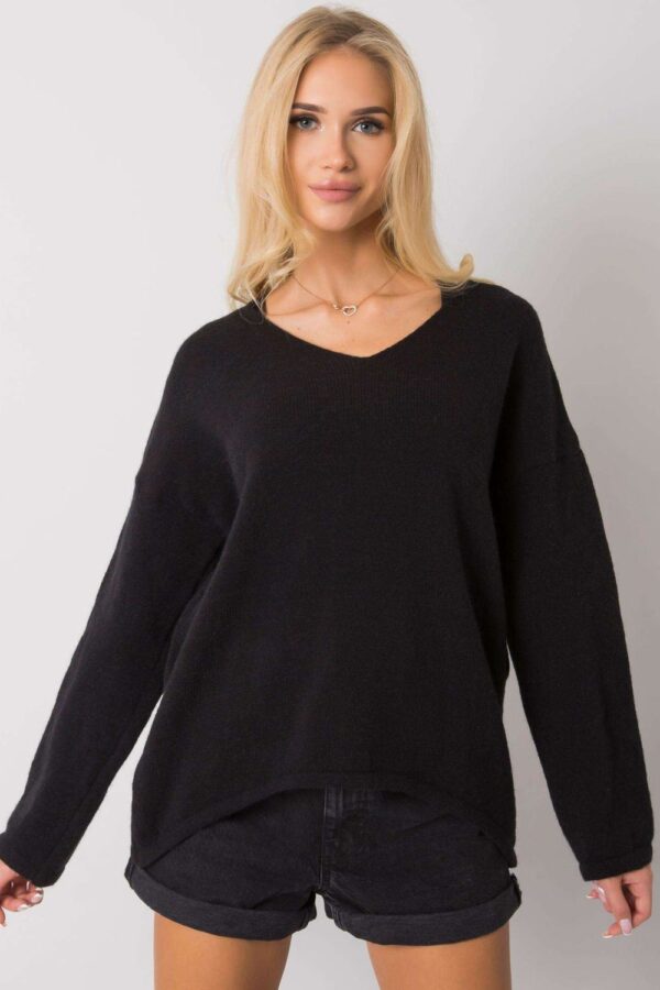 Sweter Damski Model TW-SW-BI-9802.25X Black - Och Bella - obrazek 4