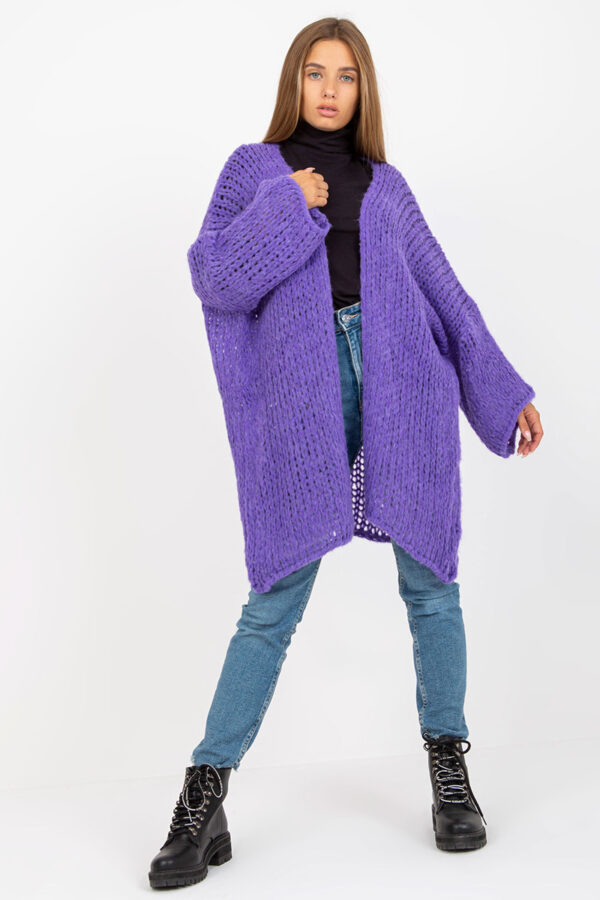 Sweter Kardigan Model TW-SW-BI-M2202.29X Violet - Och Bella - obrazek 4