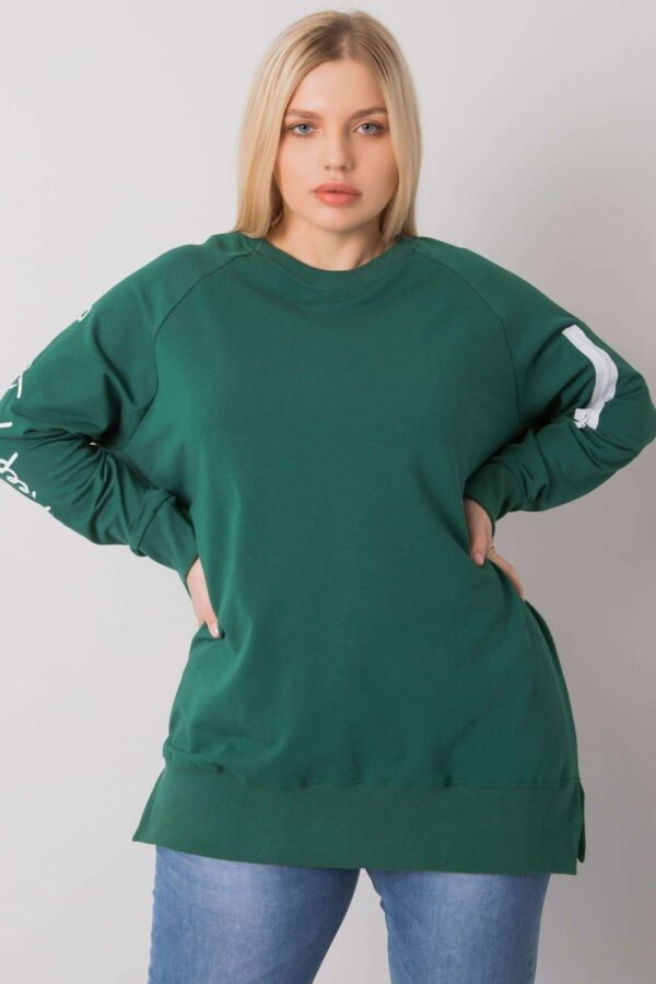 Bluza Damska Model RV-TU-7158.76P Dark Green - Relevance - obrazek 3