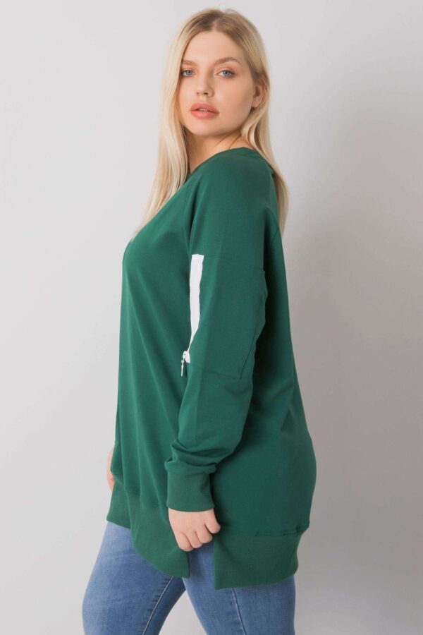 Bluza Damska Model RV-TU-7158.76P Dark Green - Relevance - obrazek 4