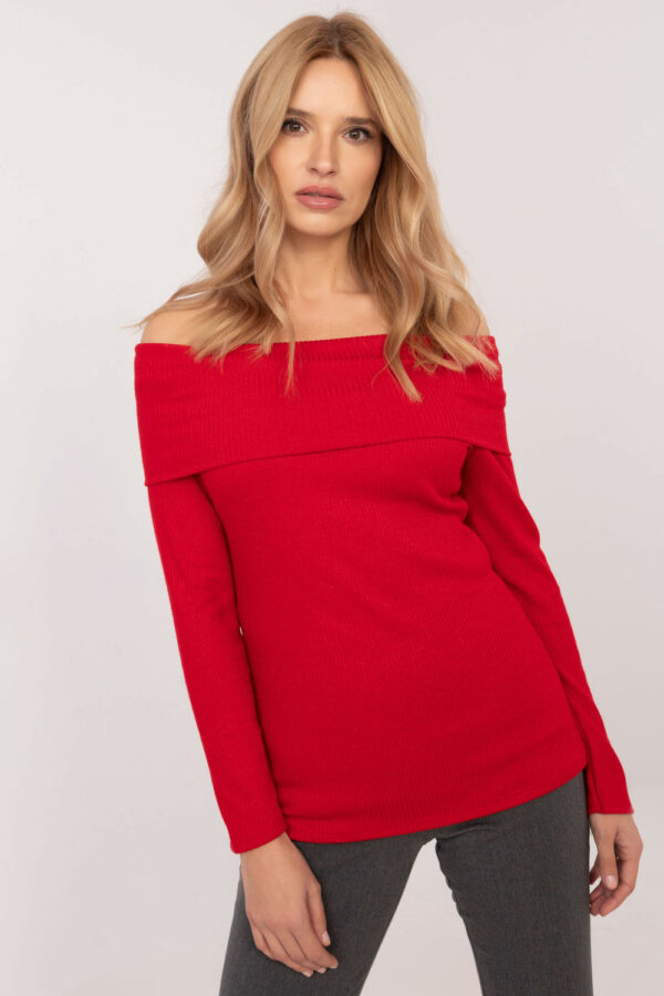 Sweter Damski Model DHJ-SW-A2449.33 Red - Italy Moda