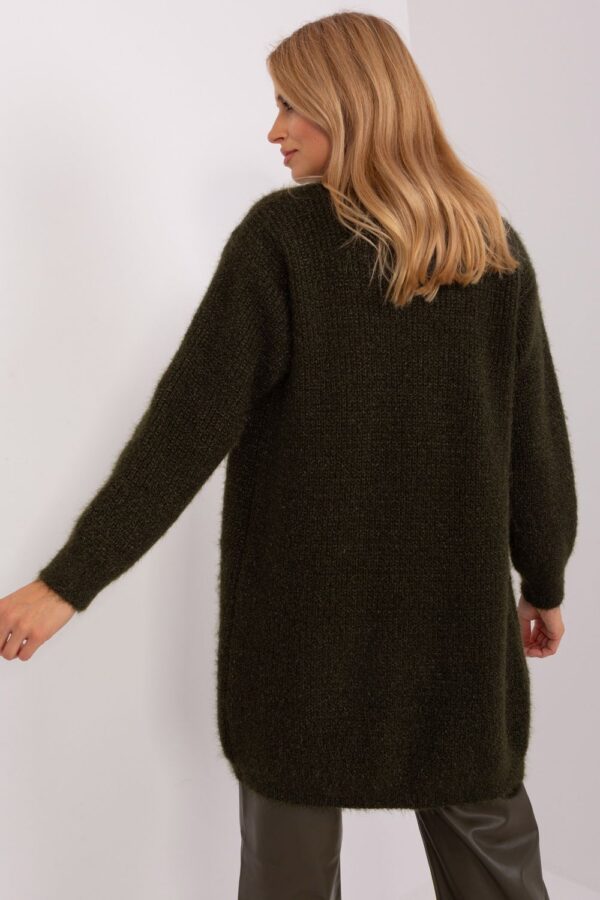 Sweter Kardigan Model DHJ-SW-1009.09P Dark Khaki - Italy Moda - obrazek 4