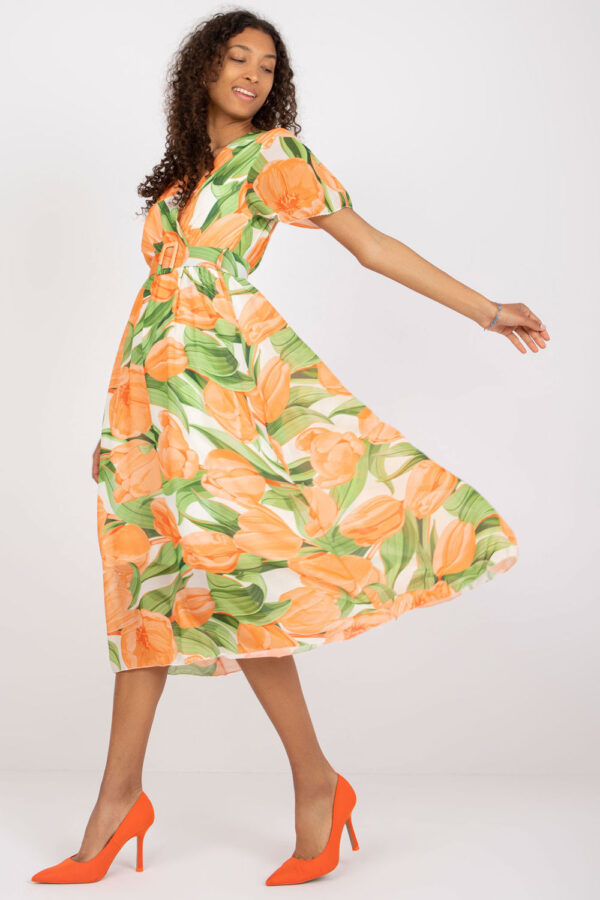 Sukienka Model DHJ-SK-15967.54P Orange - Italy Moda - obrazek 3