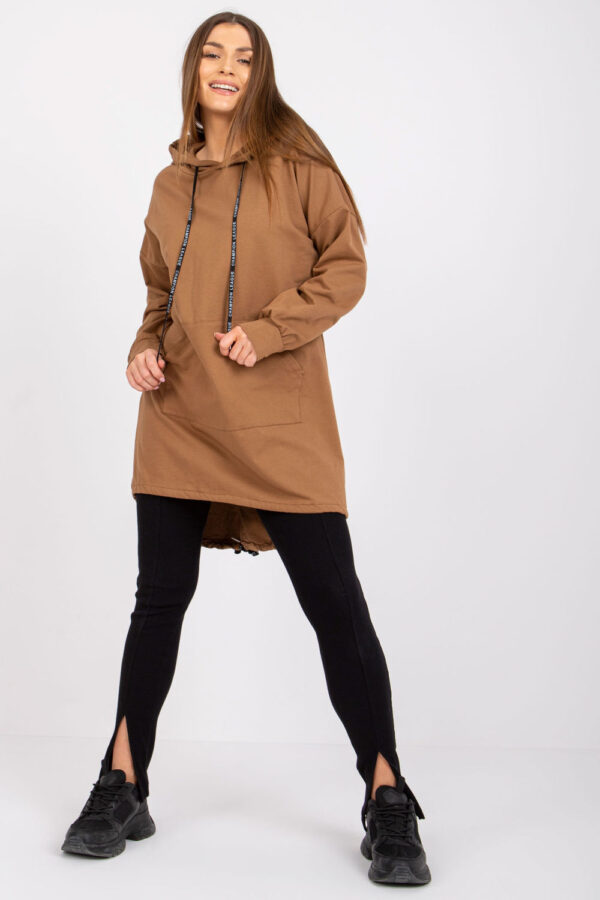 Bluza Damska Model DHJ-BL-20136.37 Camel - Italy Moda - obrazek 3