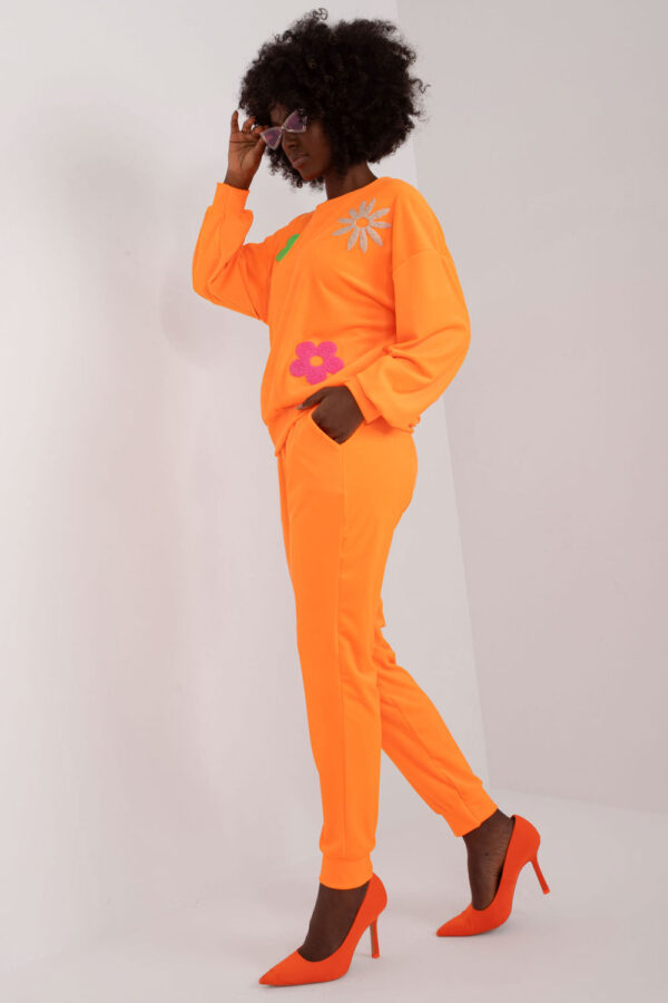 Spodnie Komplet Model DHJ-KMPL-8655.05 Fluo Orange - Italy Moda - obrazek 4