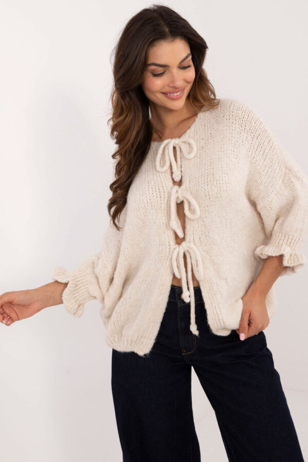 Sweter Damski Model MI-SW-2911.91 Light Beige - Italy Moda