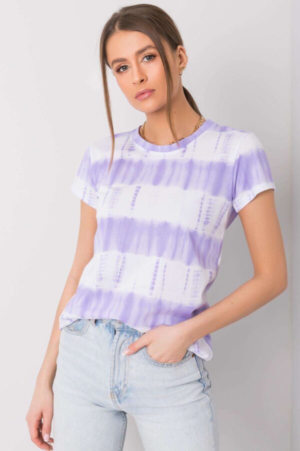 T-shirt Damski Model DHJ-TS-11280-1.10 Light Violet - Italy Moda - obrazek 3