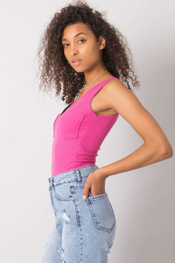 Koszulka Top MOdel DHJ-TP-13287.36P Pink - Italy Moda - obrazek 4