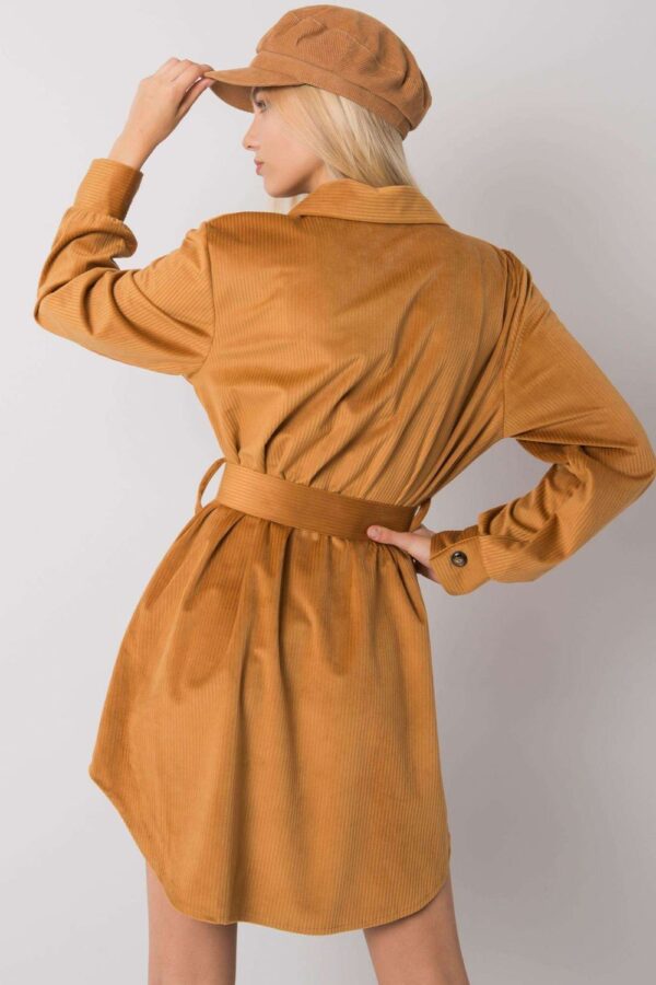 Sukienka Model DHJ-SK-10333.12P Camel - Italy Moda - obrazek 4