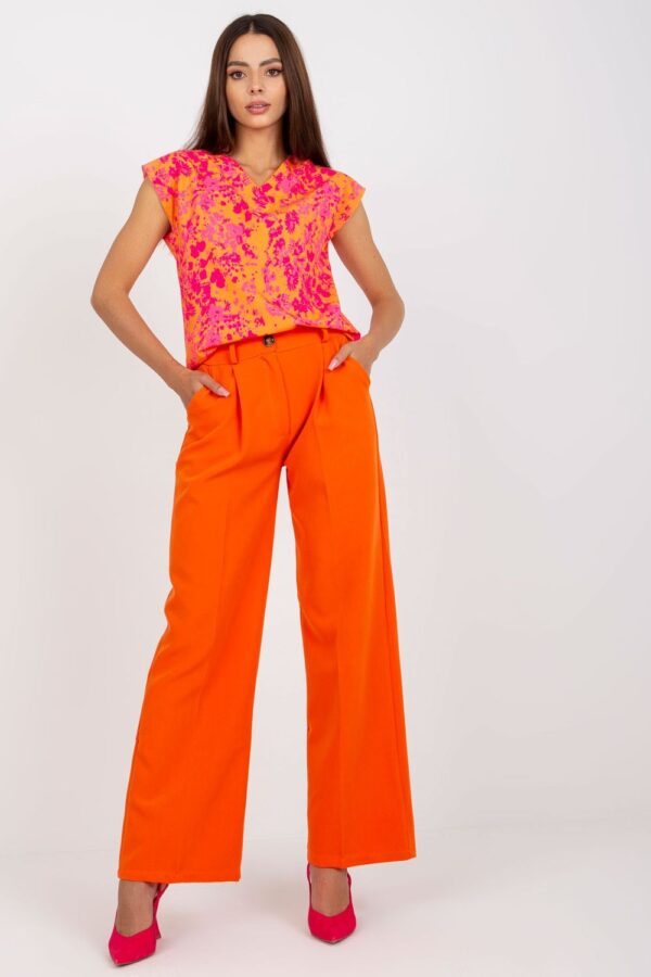 Spodnie Damskie Model DHJ-SP-15679.01X Orange - Italy Moda