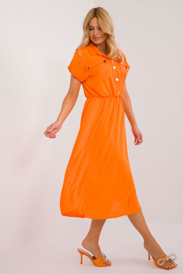 Sukienka Model DHJ-SK-19002.31 Orange - Italy Moda - obrazek 3