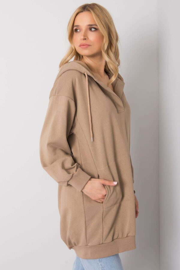 Bluza Damska Model EM-BL-ES-21-528.12X Light Brown - Ex Moda - obrazek 4