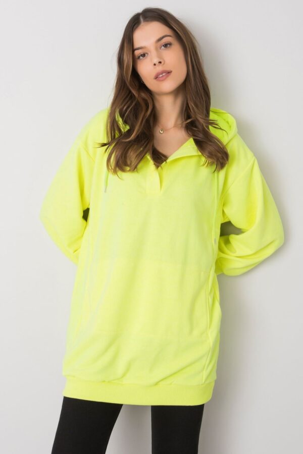 Bluza Damska Model EM-BL-ES-21-528.12X Fluo Yellow - Ex Moda - obrazek 3