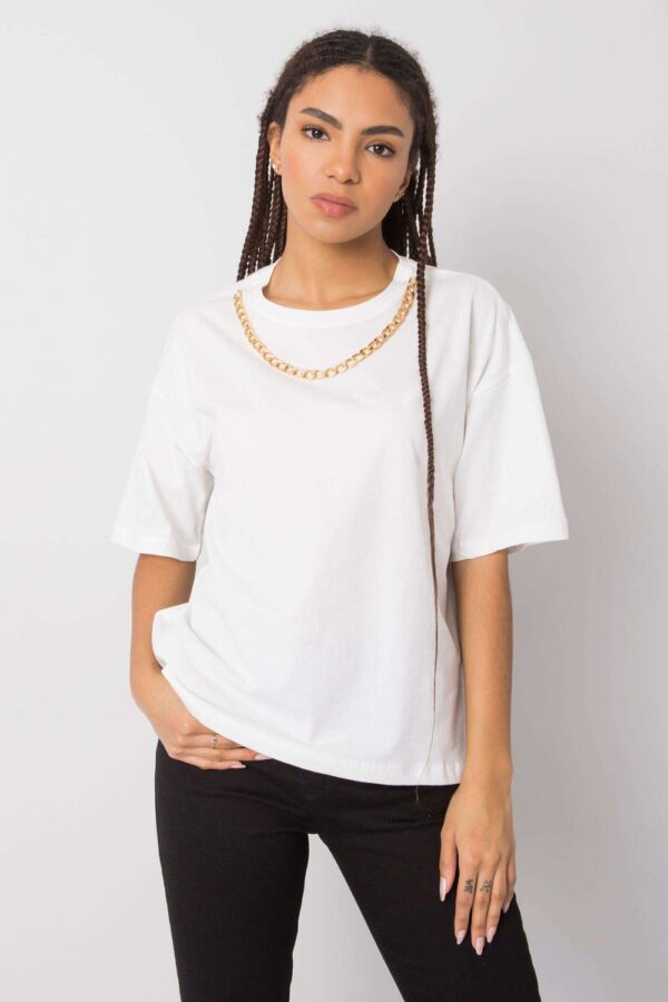 T-shirt Damski Model 157-TS-4257.80 White - Rue Paris - obrazek 3