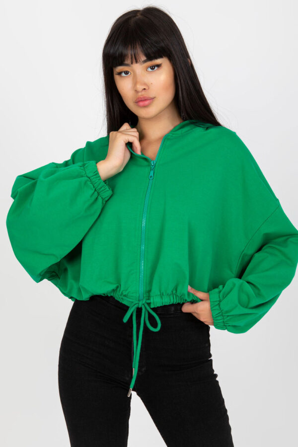 Bluza Damska Model RV-BL-8081.36P Green - Rue Paris - obrazek 3