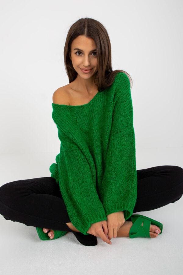 Sweter Damski Model LC-SW-3020.29X Green - Rue Paris