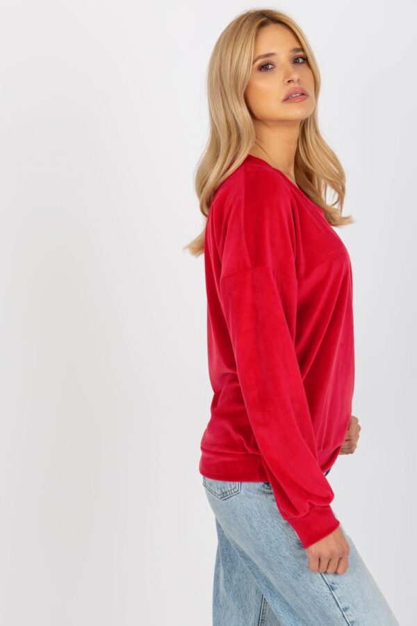 Bluza Damska Model RP-BZ-8188.31X Red - Rue Paris - obrazek 4