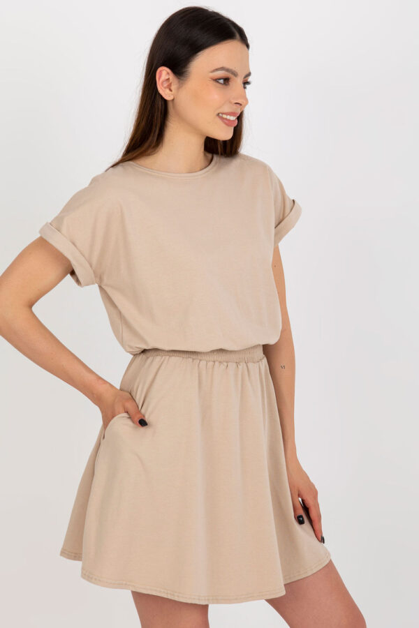 Sukienka Model WN-SK-657.28 Beige - Rue Paris - obrazek 4