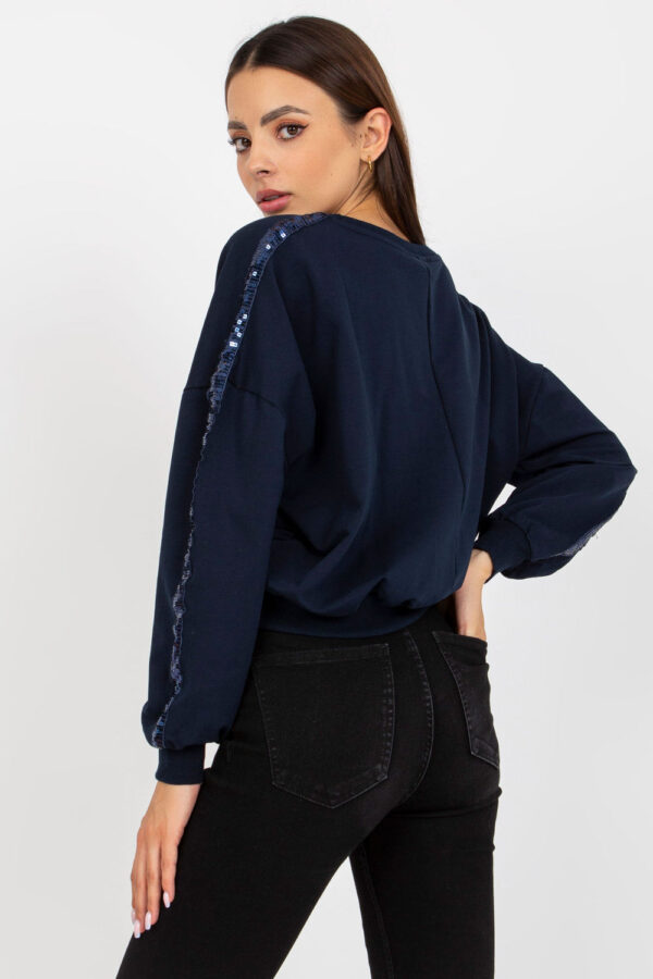 Bluza Damska Model RV-BL-8067.88 Navy - Rue Paris - obrazek 4