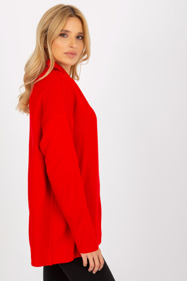 Sweter Damski Model LC-SW-2261.00P Red - Rue Paris - obrazek 5