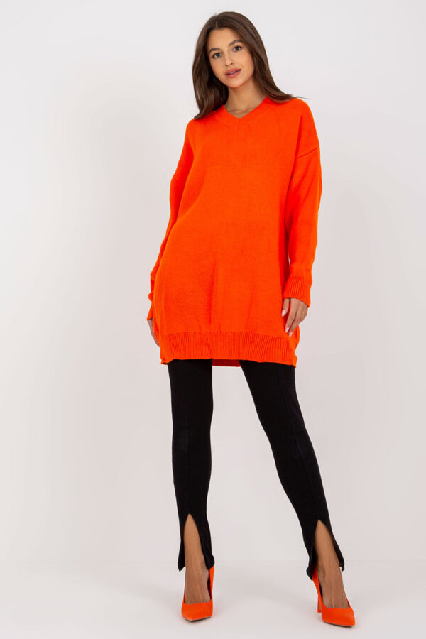 Sukienka Model LC-SW-0341.38P Orange - Rue Paris - obrazek 3