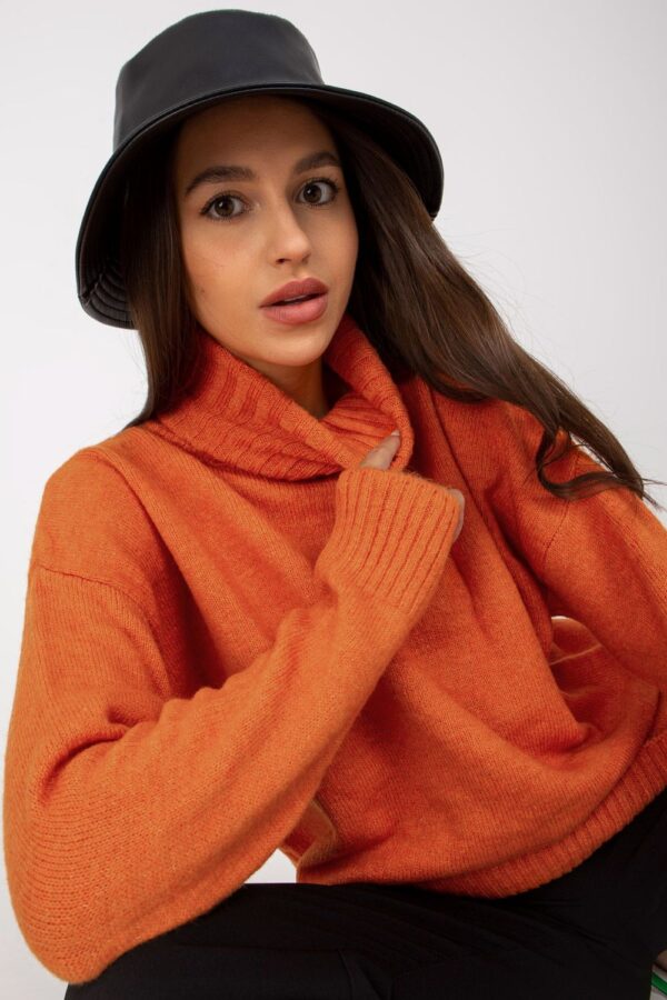 Sweter Damski Model LC-SW-0331.89P Dark Orange - Rue Paris