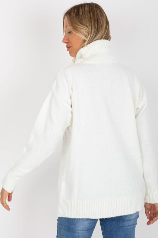 Sweter Damski Model LC-SW-0331.89P White - Rue Paris - obrazek 4