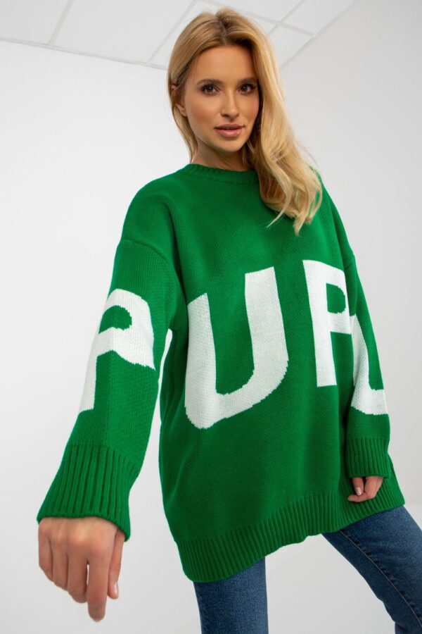 Sweter Damski Model LC-SW-8050.95P Green - Rue Paris