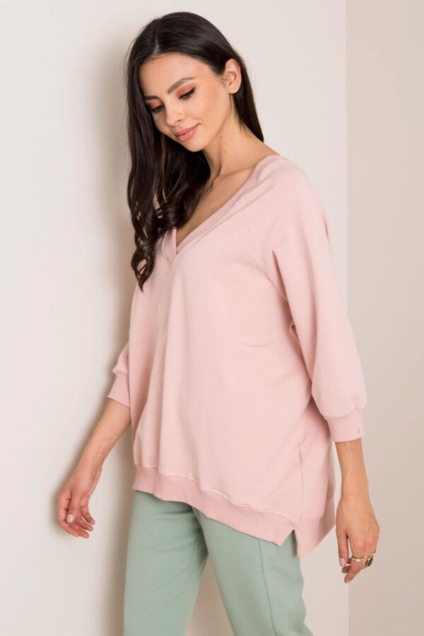 Bluza Damska Model RV-BL-5676.09 Light Pink - Rue Paris - obrazek 3